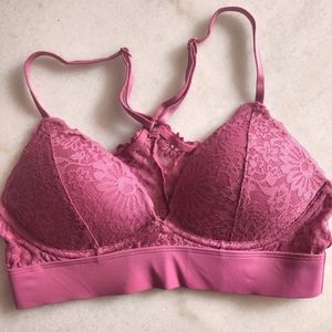 PINK Lace Racerback Bralette